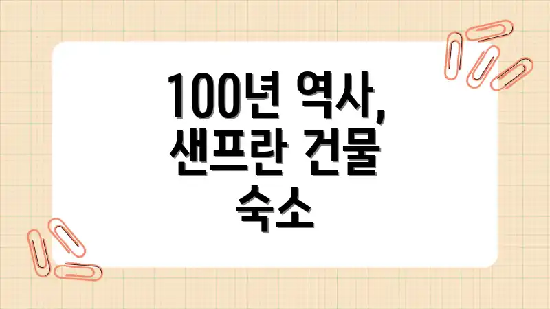 100년 역사, 샌프란 건물 숙소