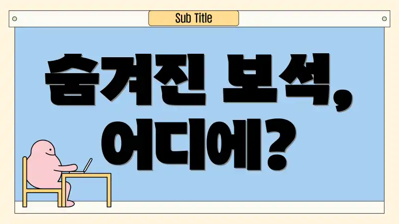 숨겨진 보석, 어디에?