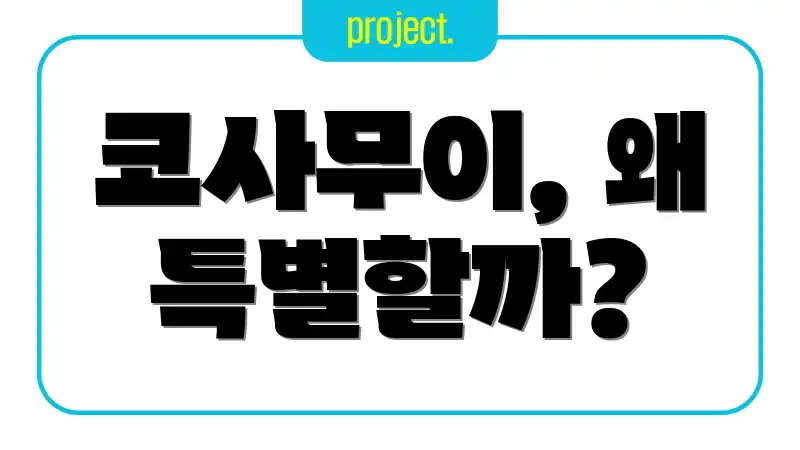 코사무이, 왜 특별할까?