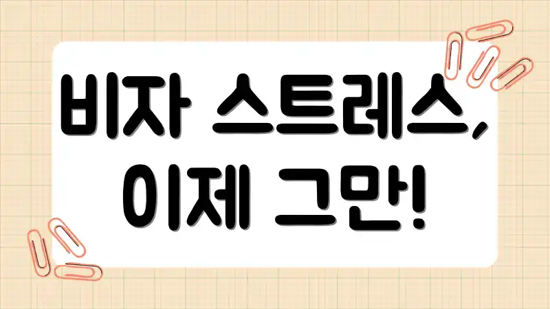 비자 스트레스, 이제 그만!