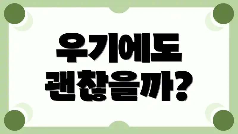 우기에도 괜찮을까?